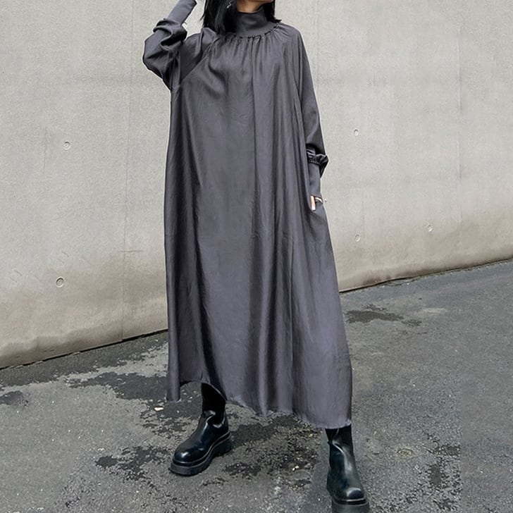 Shadow High-neck All-in-one Dress【TR0474】