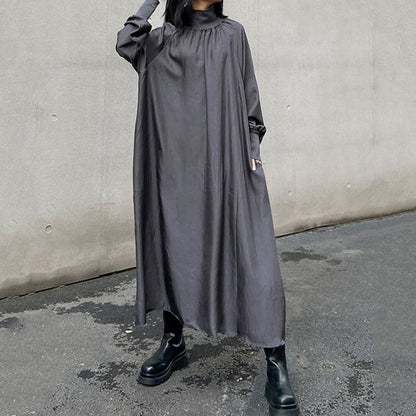 Shadow High-neck All-in-one Dress【TR0474】