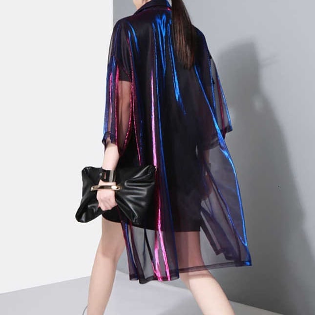 Gross Shiny See-Through Shirt【TR1416】