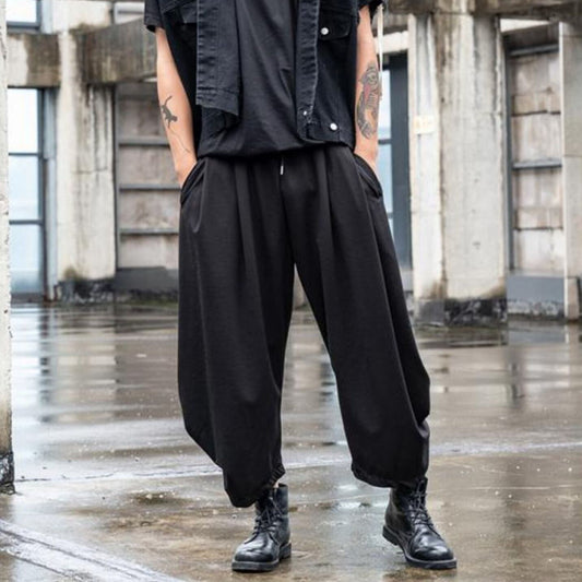 Gathered Hem Cropped Pants【TR3309】