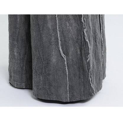 Washed Wide-Leg Straight Pants【TR3204】