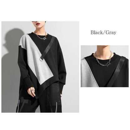 〈Unisex〉Color Block Pullover Shirt【TR2990】