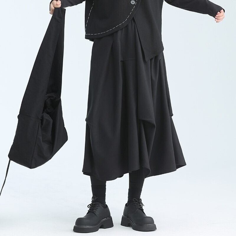 Asymmety Drape Retro Skirt【TR3177】
