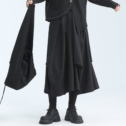 Asymmety Drape Retro Skirt【TR3177】