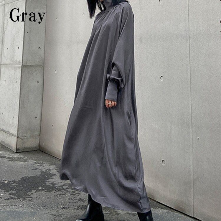 Shadow High-neck All-in-one Dress【TR0474】
