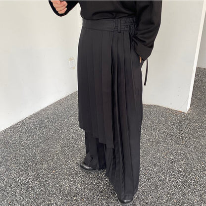 2-way Front Pleated Wide Pants【TR3311】