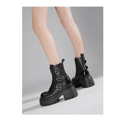 Metal Belt Martin Boots【TR3389】