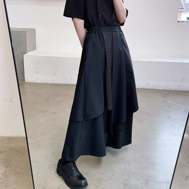 Irregular Design Wide Pants【TR3312】