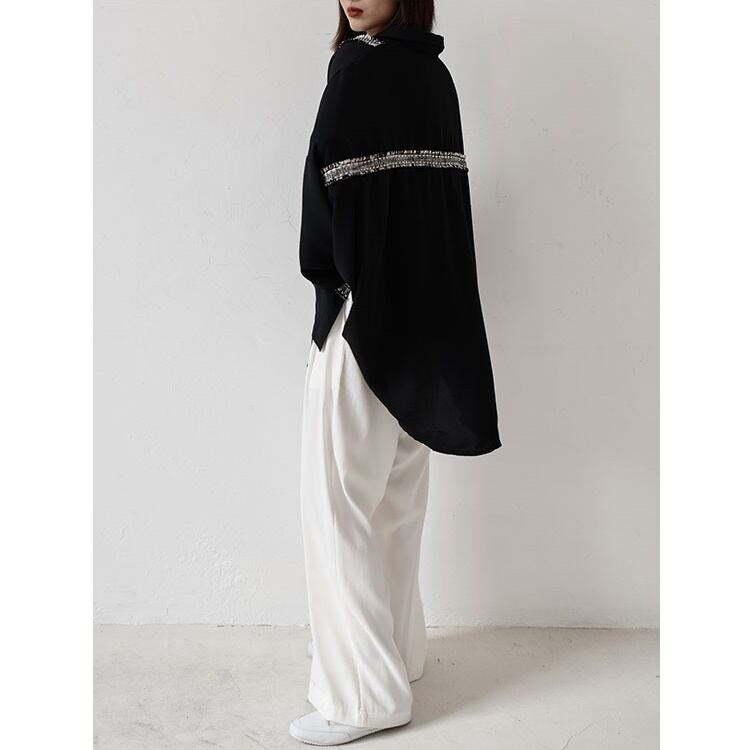 〈Unisex〉Irregular Loose Shirt【TR3035】