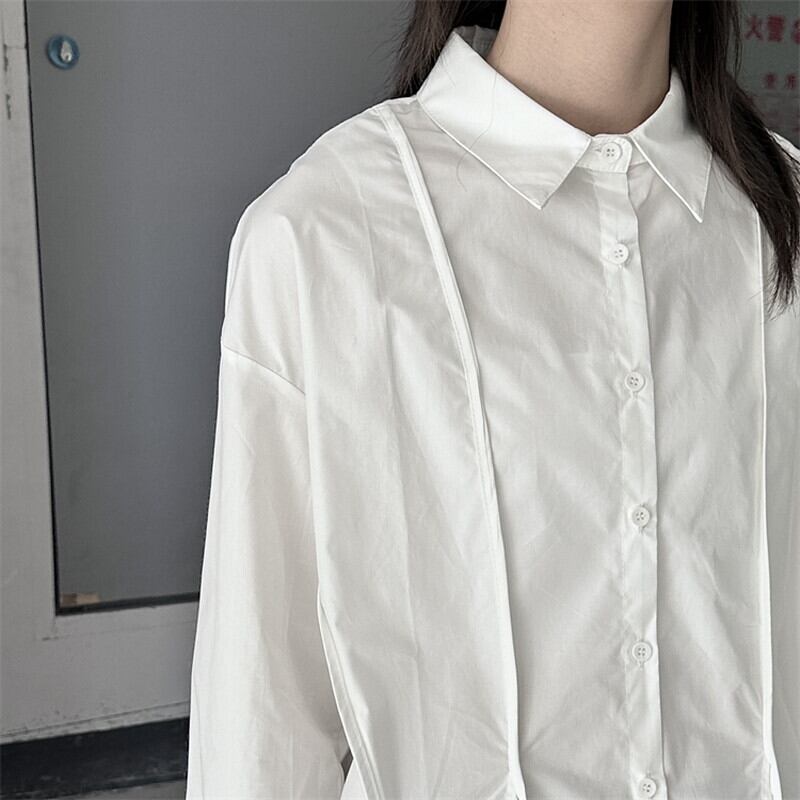 Hem-Slit Nichi Collared Shirt【TR3107】