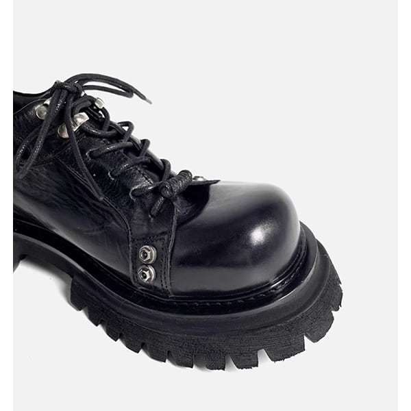 Pleated Metallic Casual Shoes【TR3408】