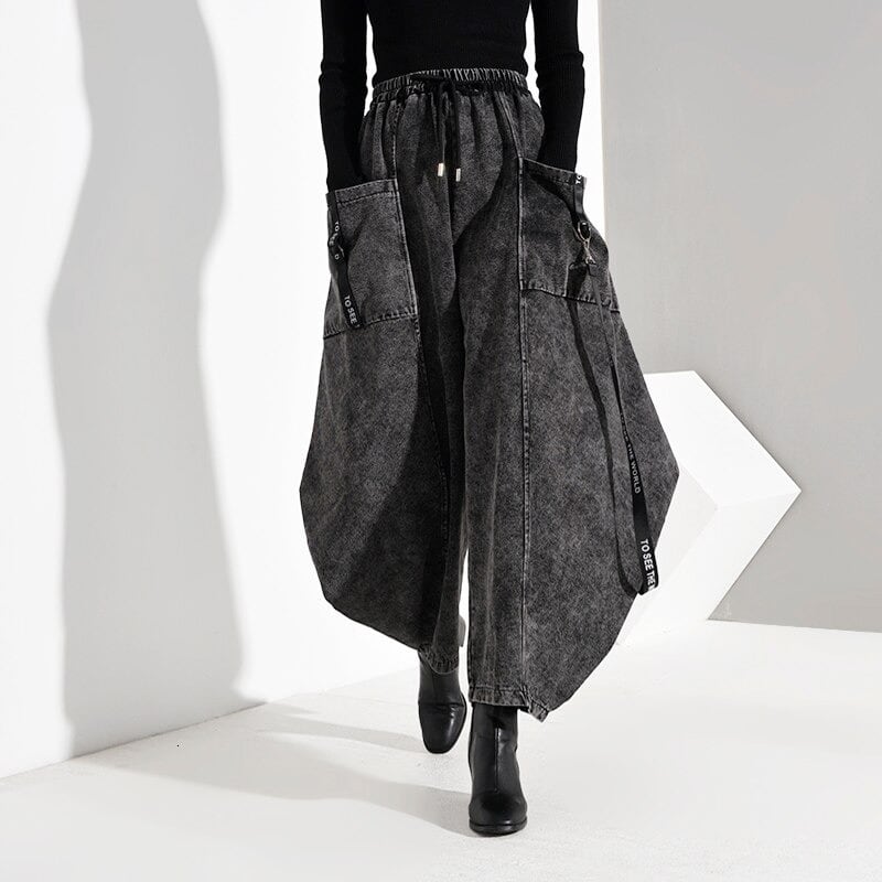 〈Unisex〉Pocket Denim Wide Pants【TR3036】
