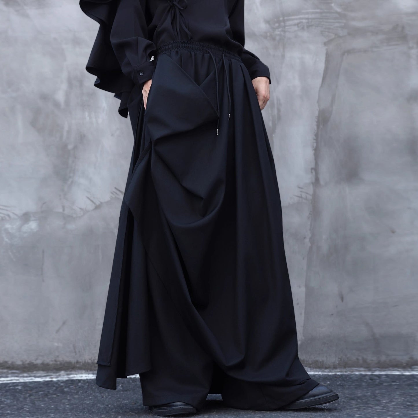 Asymmetry Hakama Pants【TR3287】