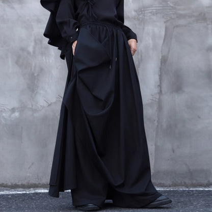 Asymmetry Hakama Pants【TR3287】