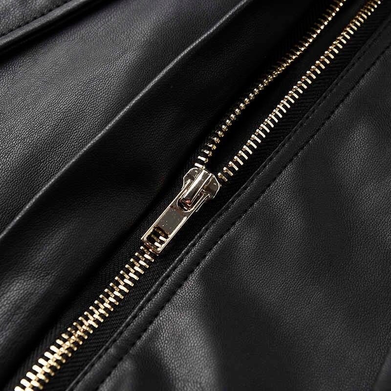 Synthetic Leather Mesh Jacket【TR1199】
