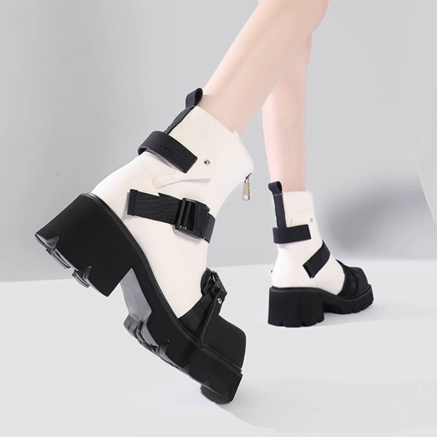 Punk-Rock Short Boots【TR3379】