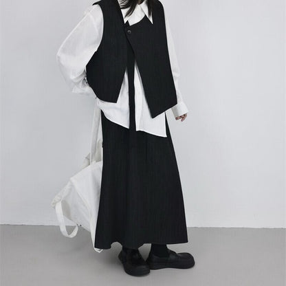 Asymmetry Chic Vest【TR3231】