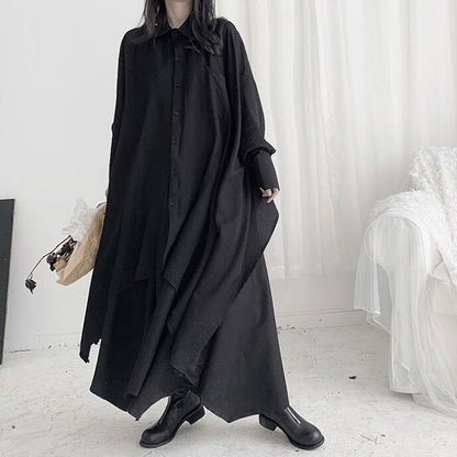 〈Unisex〉Irregular Long Huge Shirt【TR1411】