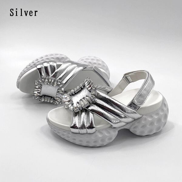 Rhinestone Buckle Sandal【TR3418】