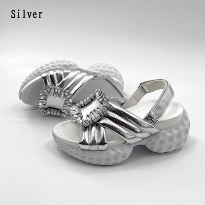 Rhinestone Buckle Sandal【TR3418】