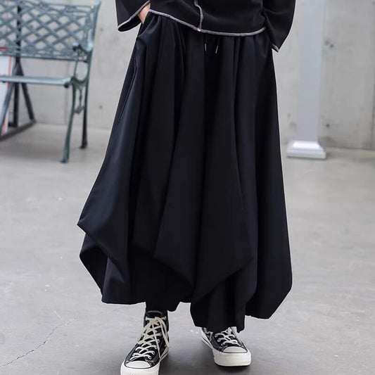 Irregular Hem Balloon Pants【TR3283】