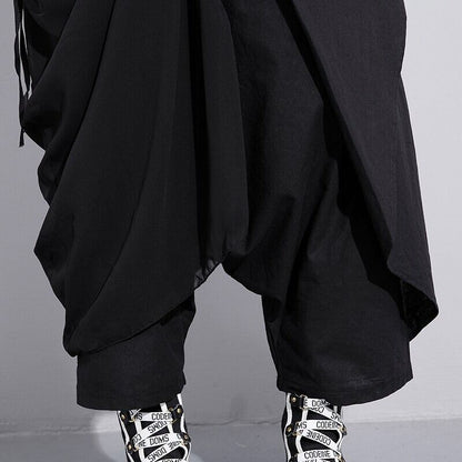 〈Unisex〉Bandage Stitch Cross Pants【TR0275】