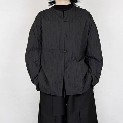 Crumpled Texture Minimal Jacket【TR3362】