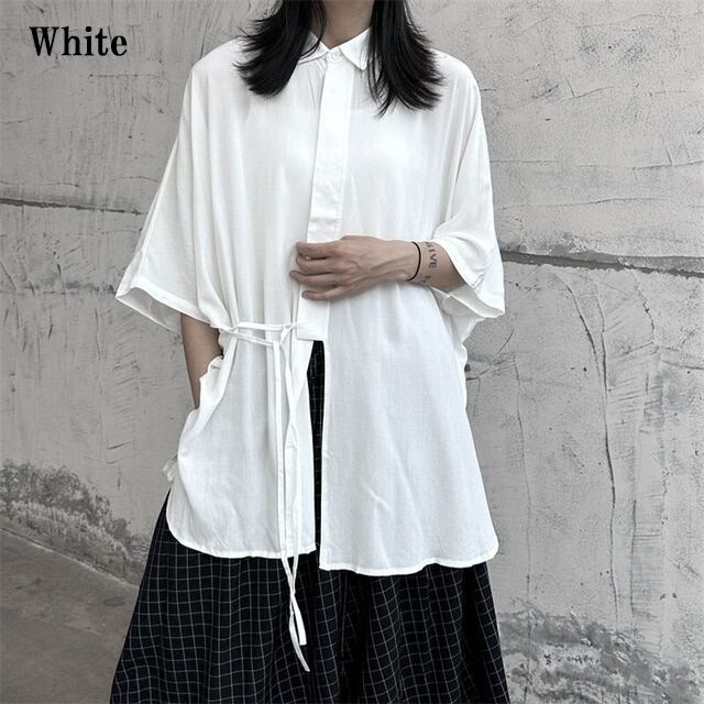 Long Slit Ovresize Collared Shirt【TR3103】