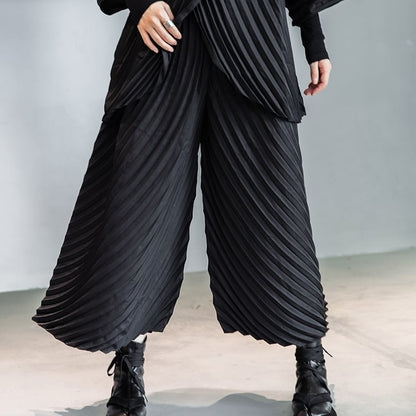 〈Unisex〉 Pleats Tops Wide-pants Set-up【TR1353】
