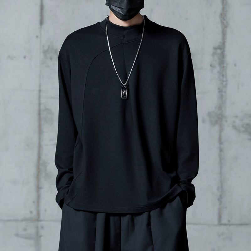 Curved Panel Long-sleeve T-shirt【TR3331】