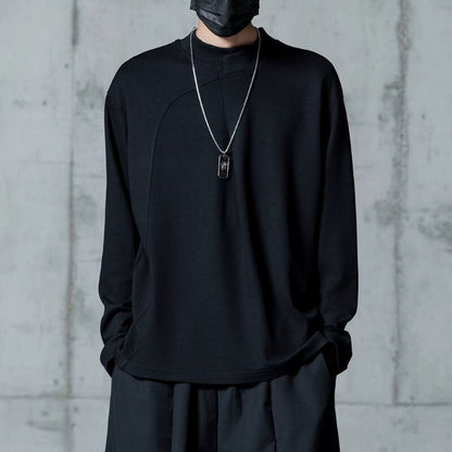 Curved Panel Long-sleeve T-shirt【TR3331】