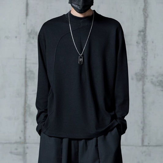 Curved Panel Long-sleeve T-shirt【TR3331】