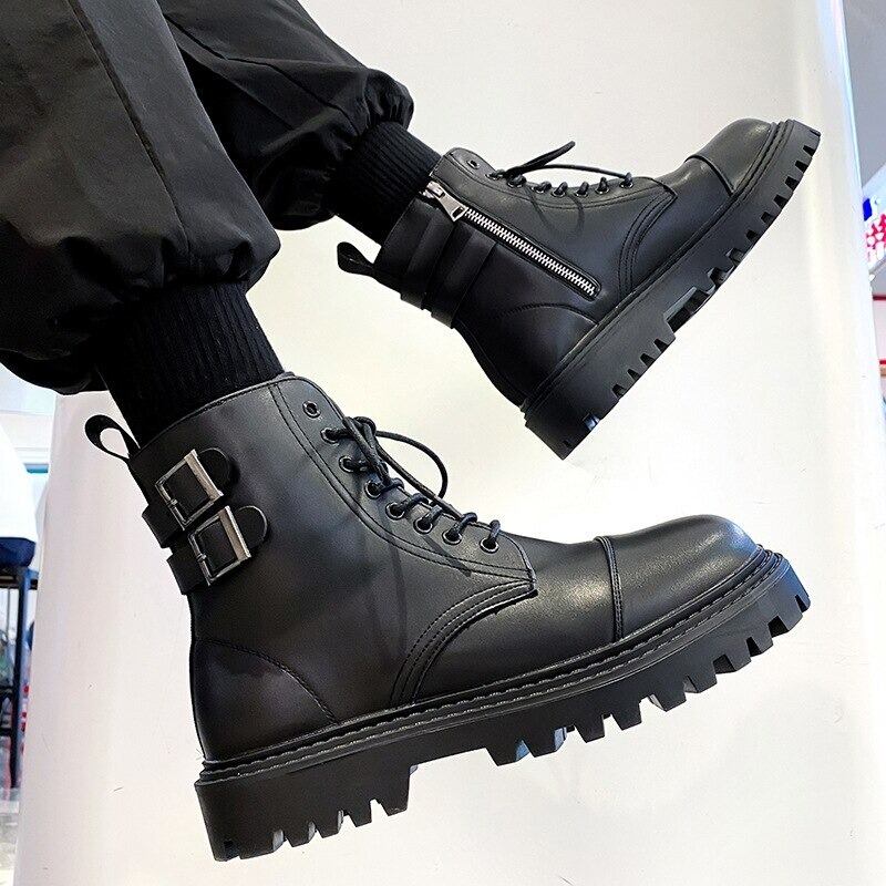 Lace-up Leather Boots【TR1296】