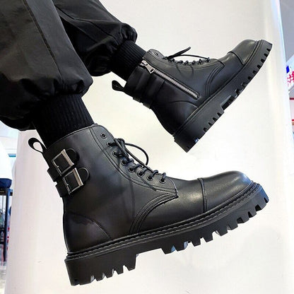 Lace-up Leather Boots【TR1296】