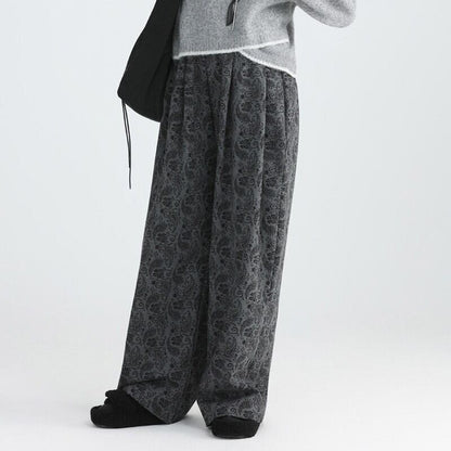 Paisley Straight Wide Pants【TR3209】