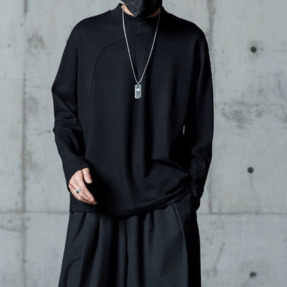 Curved Panel Long-sleeve T-shirt【TR3331】
