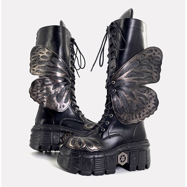 Metallic Butterfly Boots【TR3386】