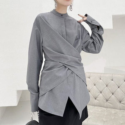 Center Fit Blouse Shirt【TR1020】