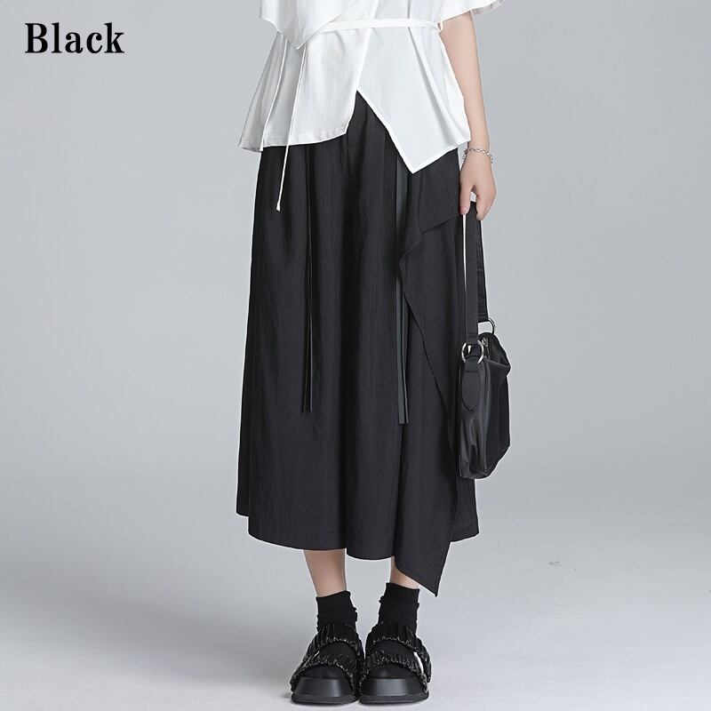 Flare Wide-Leg High-Waist Pants【TR3227】