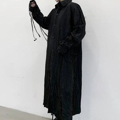 Crumply Oversize Long Shirt【TR3076】