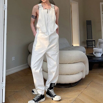 Center Straight Cotton Overall【TR2474】