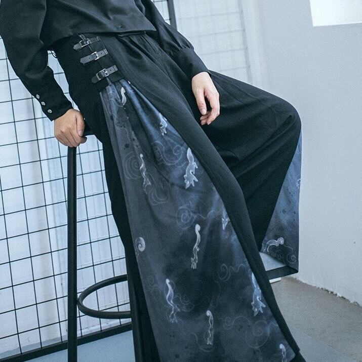 〈Unisex〉Patchwork Wide Pants【TR1168】