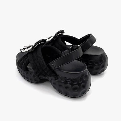 Rhinestone Buckle Sandal【TR3418】