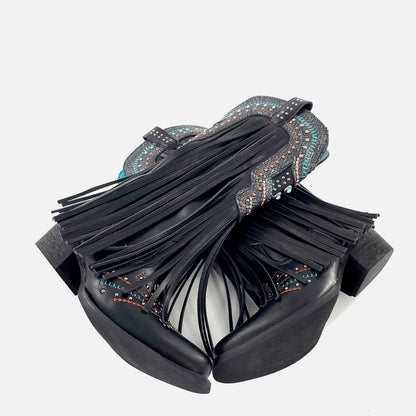 Cowgirl  Fringe Boots【TR3377】