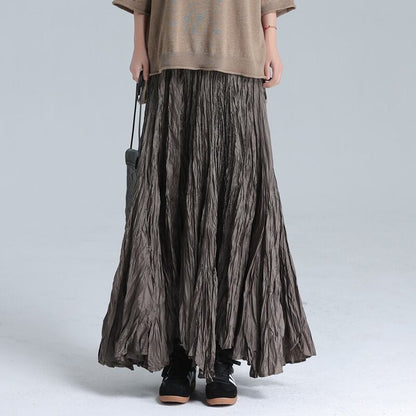 Crinkle Flare Skirt【TR3183】