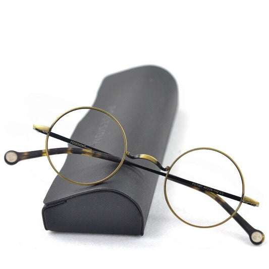Vintage Round Metal Frame Glasses【TR2569】