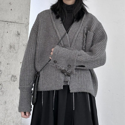 Damage Knit Short Jacket【TR3270】