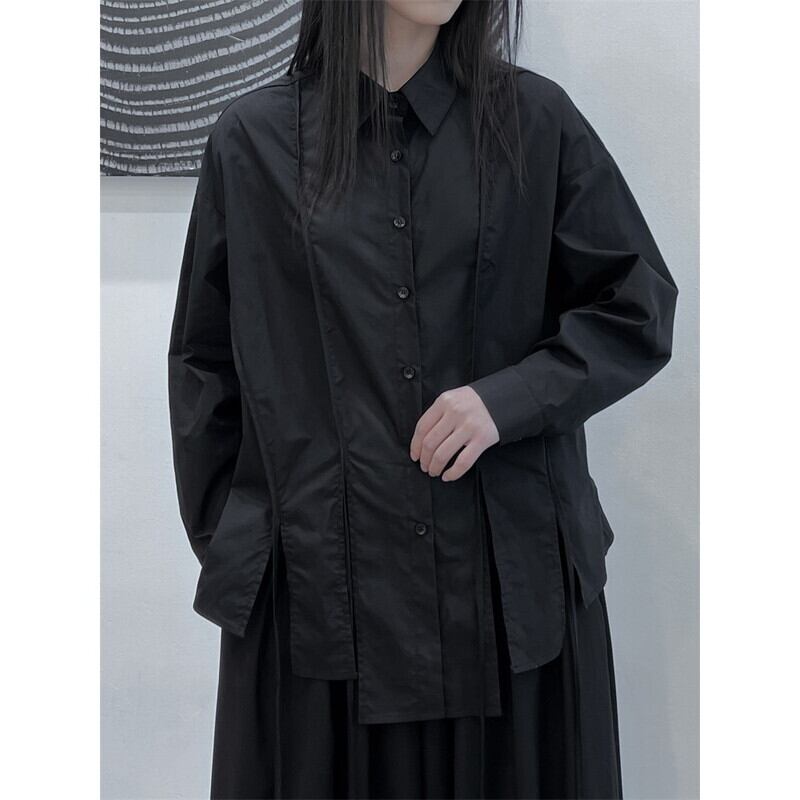 Hem-Slit Nichi Collared Shirt【TR3107】