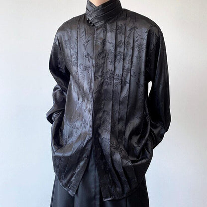 Glossy Flower Slice Shirt【TR3070】
