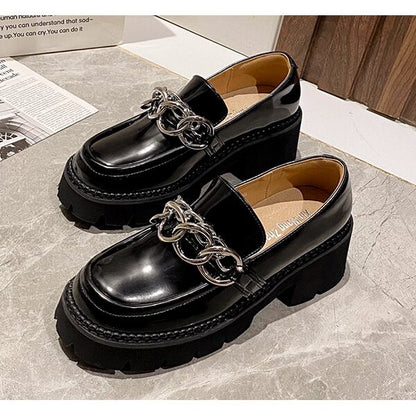 Slip-on Chain Chunky Shoes【TR3398】